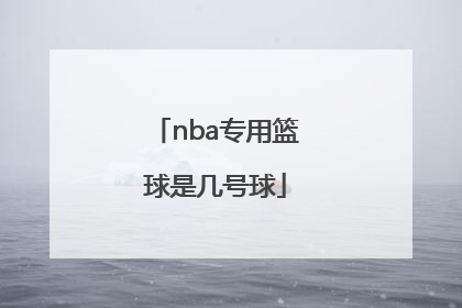「nba专用篮球是几号球」NBA官方专用篮球